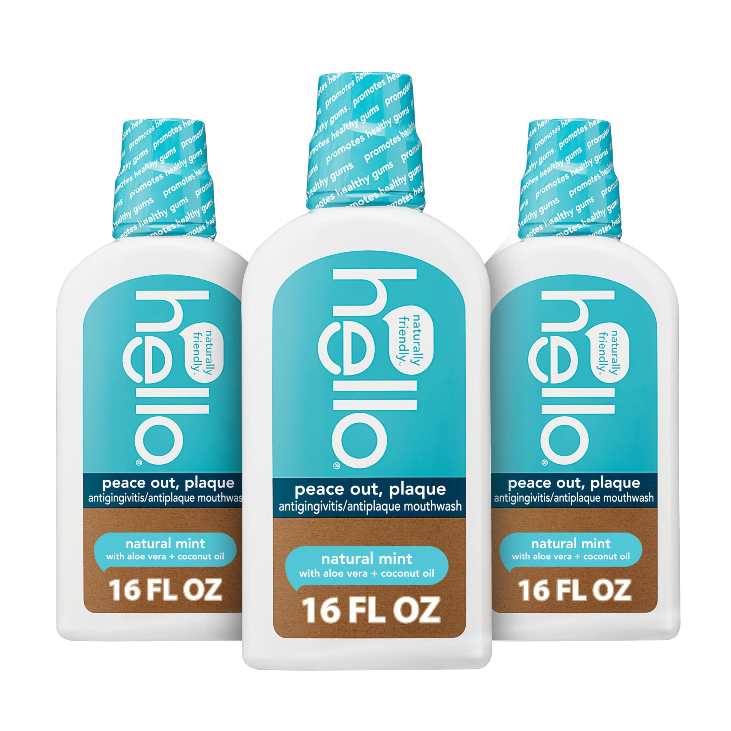 Oral Care Naturally Healthy Antigingivitis Mouthwash, 3 Count