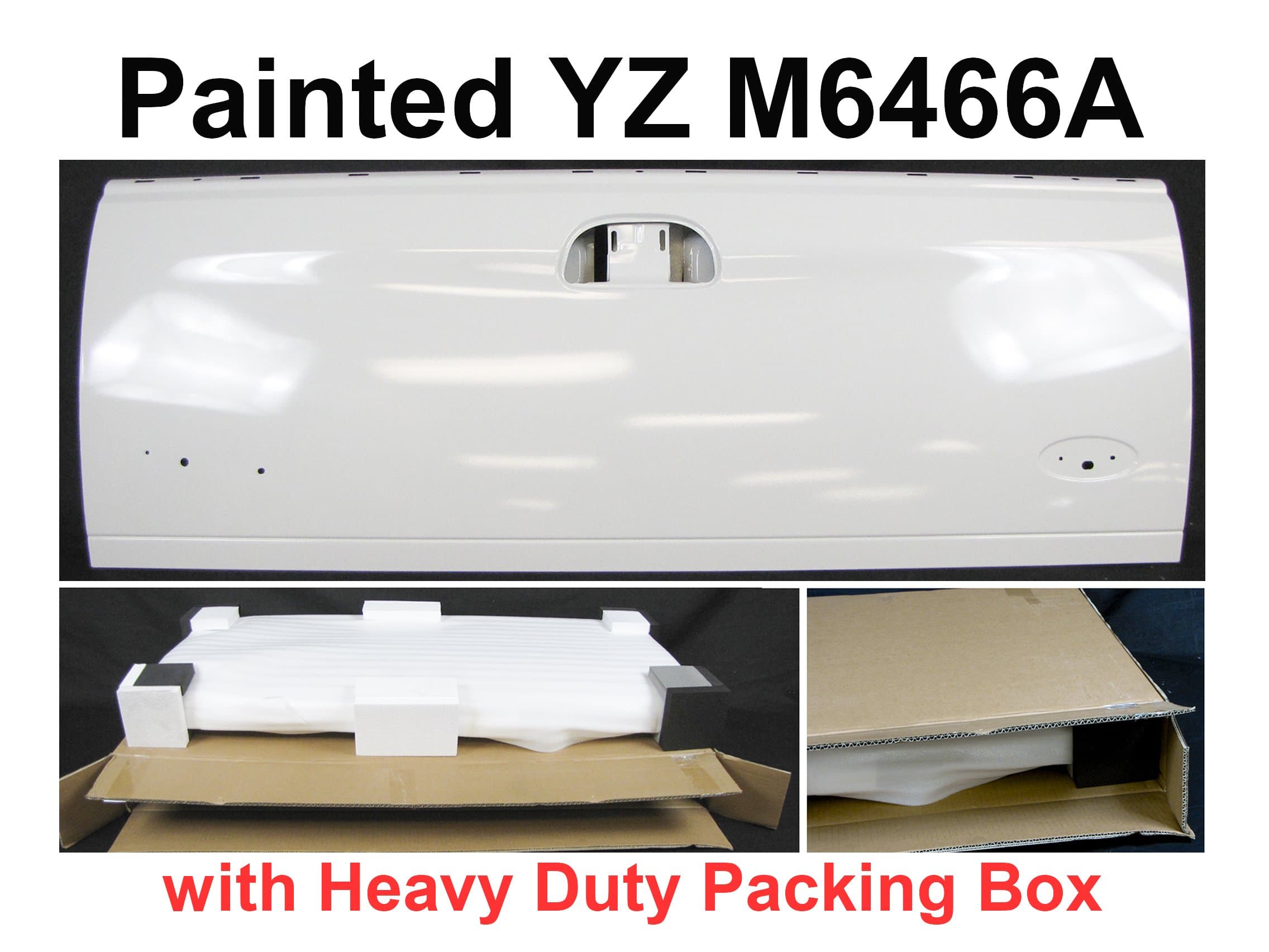 TAILGATE OXFORD WHITE YZ M6466A FO1900113 For 1999-2007 FORD SUPER DUTY F250 F350 F450 STYLESIDE