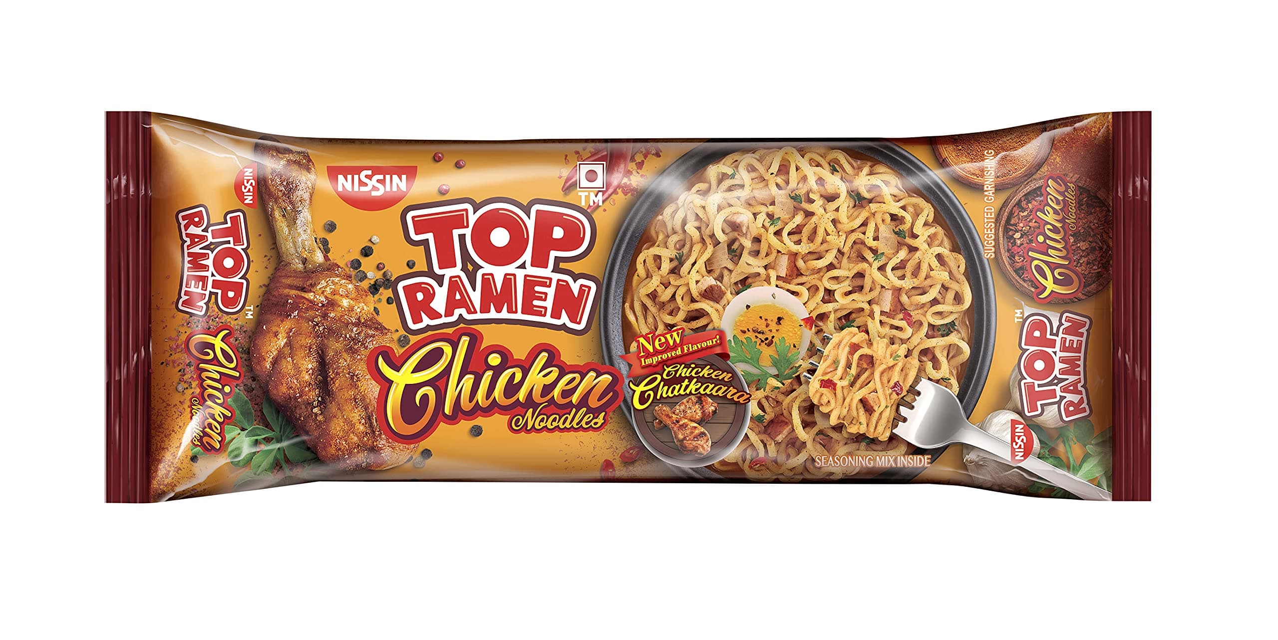 chicken Instant Noodles| Delicious chicken-flavoured and non-sticky masala-flavored noodles | fulfil the tasty and healthy snack time, 280g
