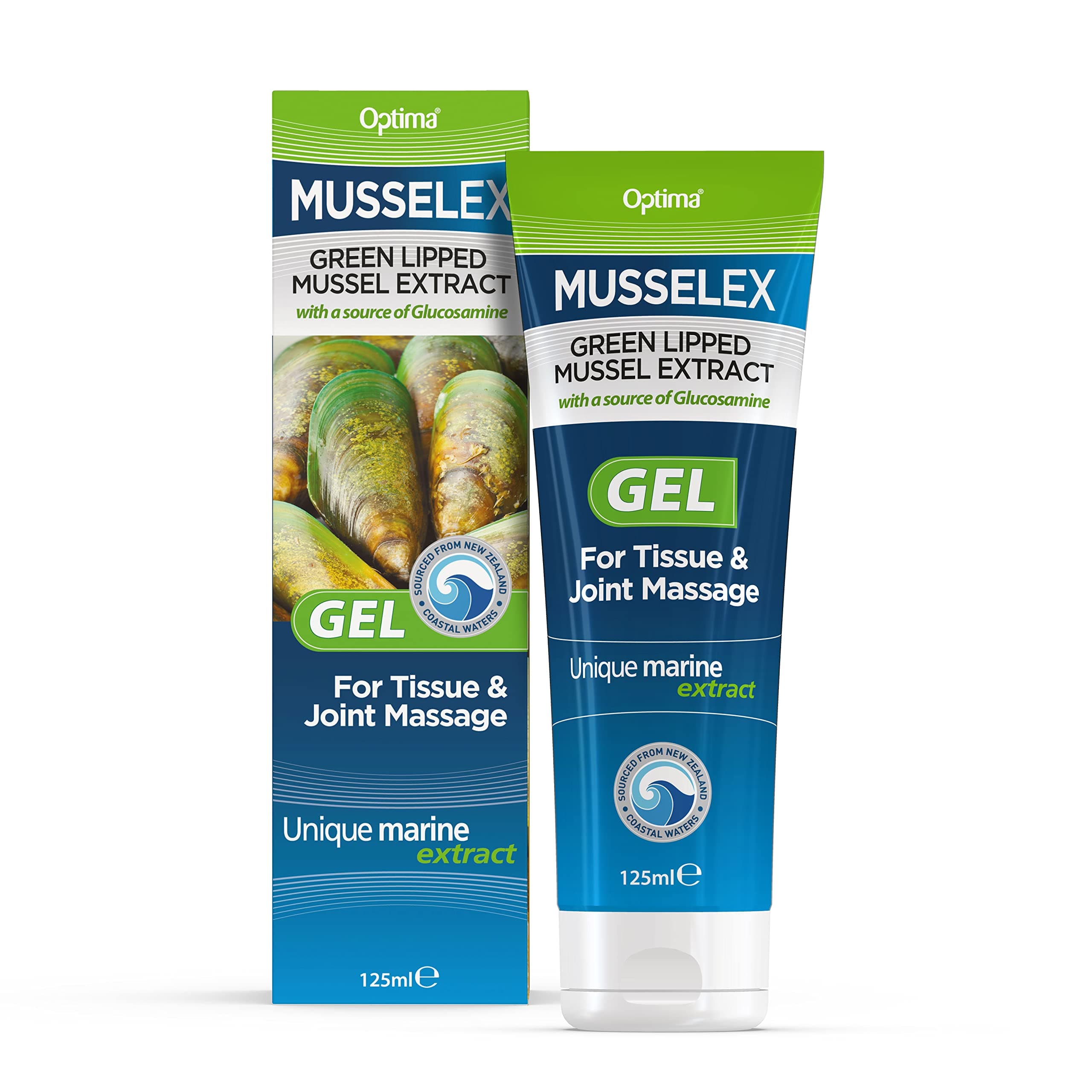 MusselEx Gel, Natural, Cruelty Free, Green Lipped Mussel Extract, Tissue & Joint Massage, 125 ml