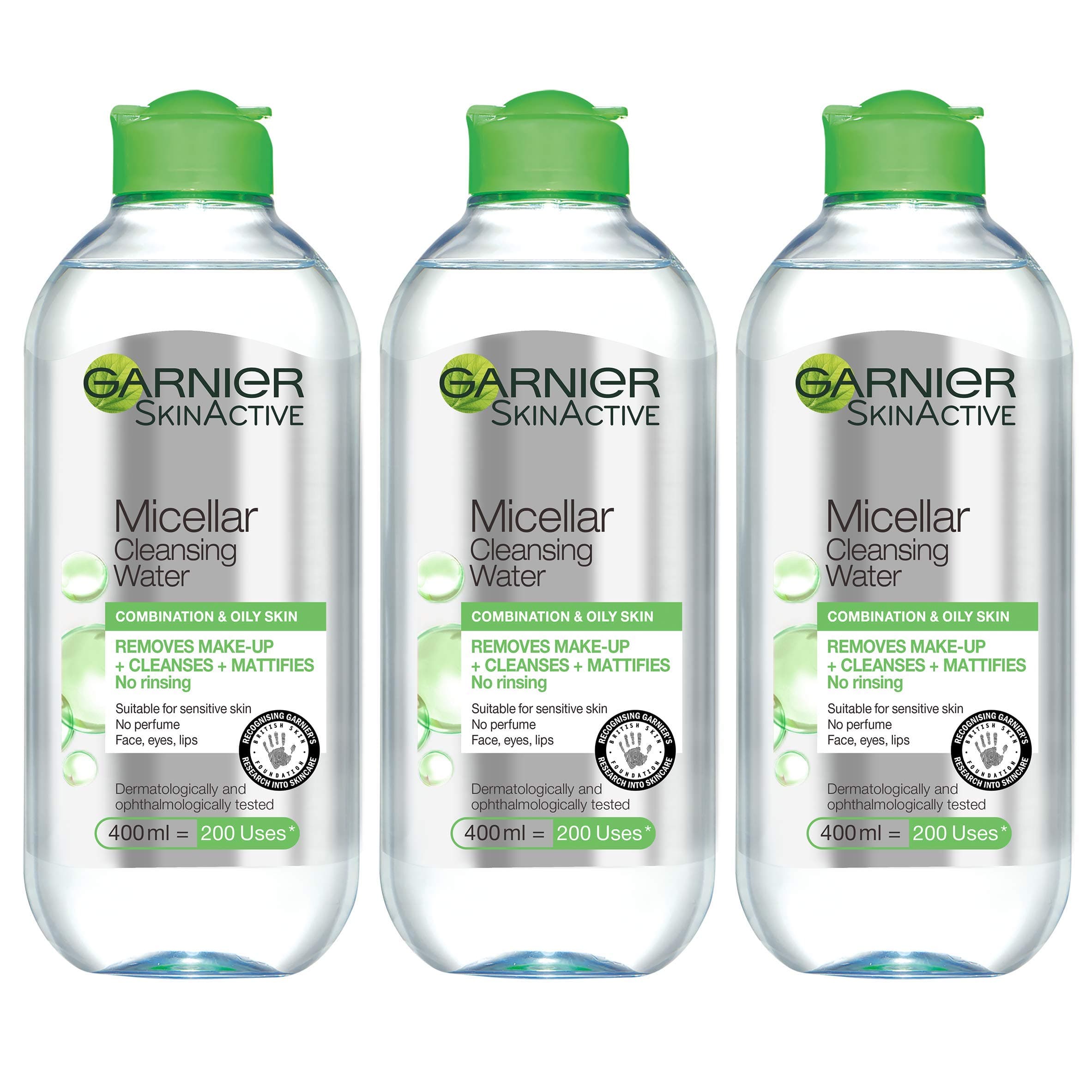 Garnier Micellar Water Combination Skin 400ml x3