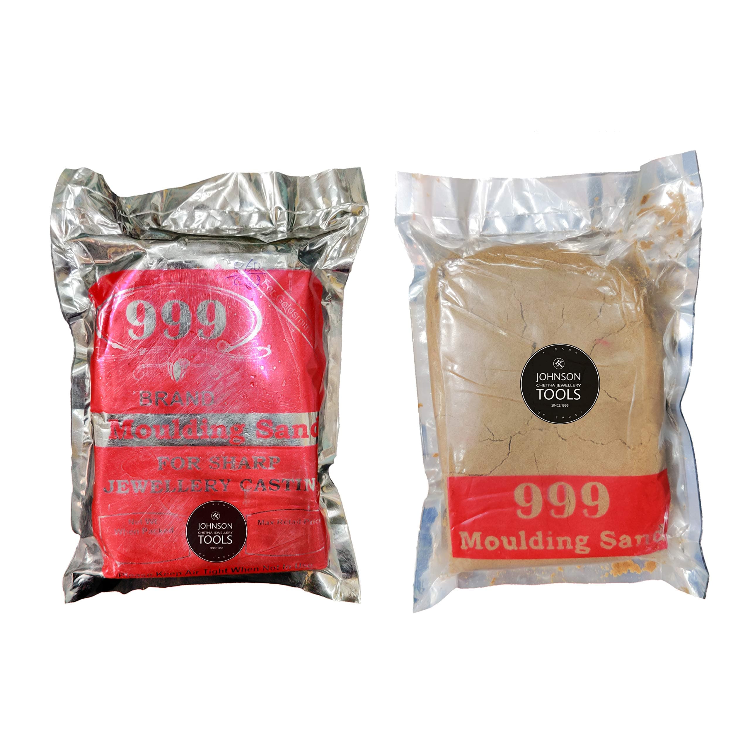 Johnson Tools Casting Molding Sand (1kg) - for Gold Silver Copper Brass Aluminum Jewellery Making Casting Moulding Sand