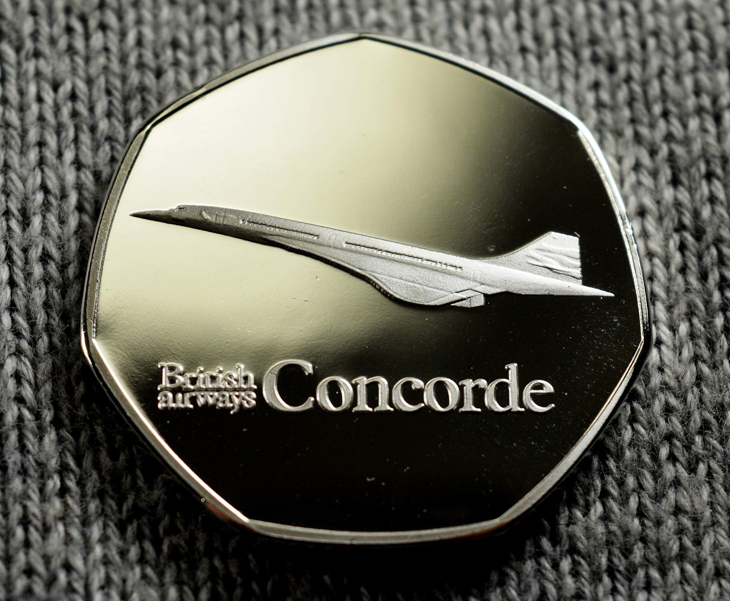 BRITISH AIRWAYS CONCORDE Silver Commemorative Coin Albums/50p Collectors, Coin Hunt Supersonic Jet Aviation, Air France