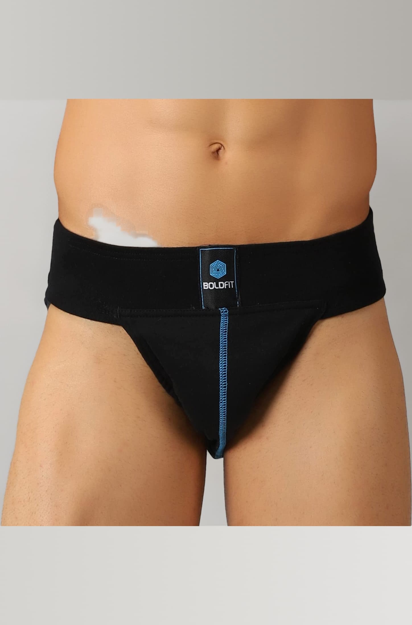 Gym Supporter for Men Sports Underwear for Workout in Gym Stretchable Cotton Supporter for Gym Workout Quick Dry, Moisture Wicking Supporter for Cricket, Gym, Running Black