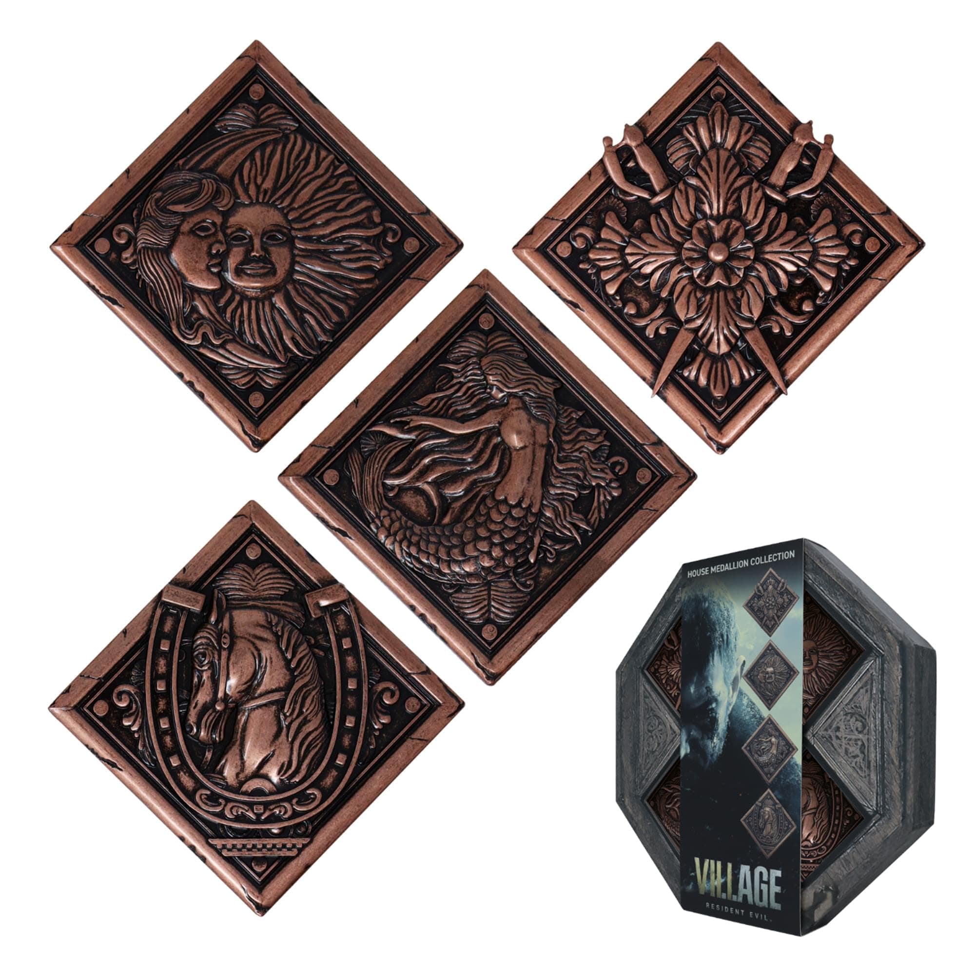FaNaTtik Resident Evil Village Limited Edition Replica House Crest Medallion Collection