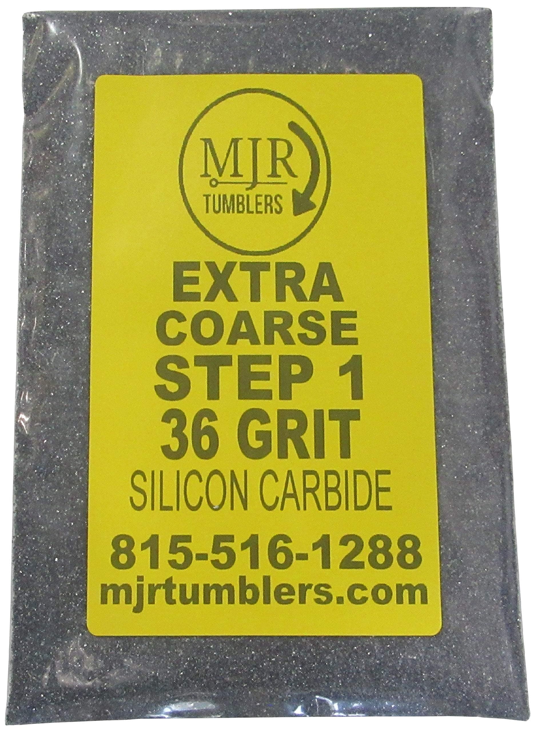 MJR Tumblers 1 Pound 36 Silicon Carbide Rock Grit Extra Coarse