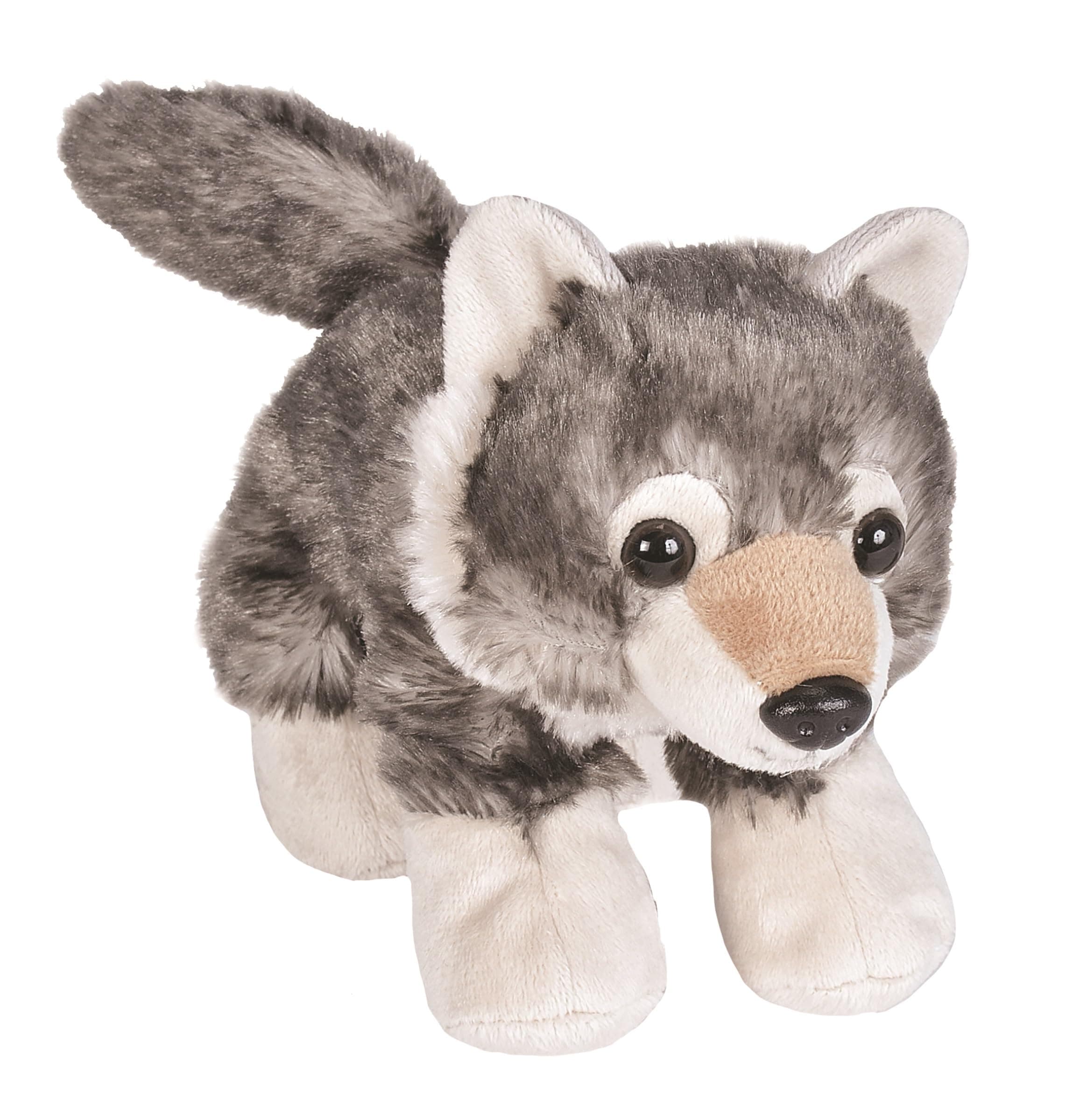 Wolf Plush, Stuffed Animal, Plush Toy, Gifts for Kids, Hug’Ems 7"