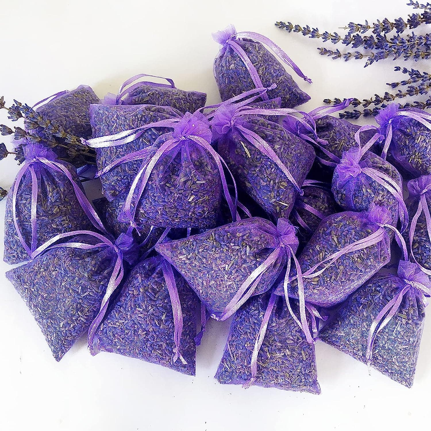 - Cedar Space Lavender Sachet bags for drawers and closets,16 Lavendar Sachet Bags,Filled with Premium Grade Dried Lavender,Bridal Shower Favors,Home Fragrance sachet packets,Closet Deodorizer Freshener