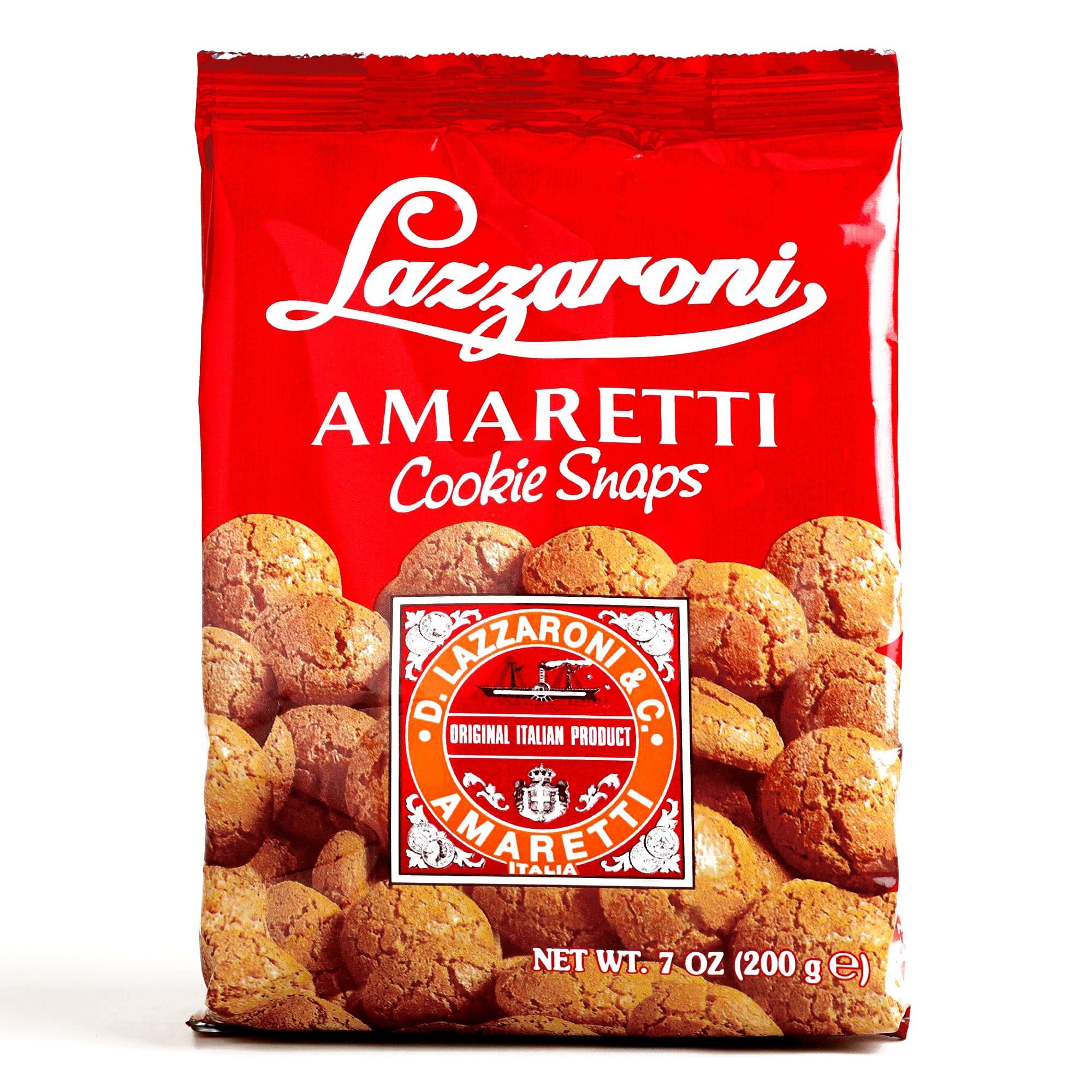 Lazzaroni Amaretti Cookie Snaps 7 oz each (1 Item Per Order)
