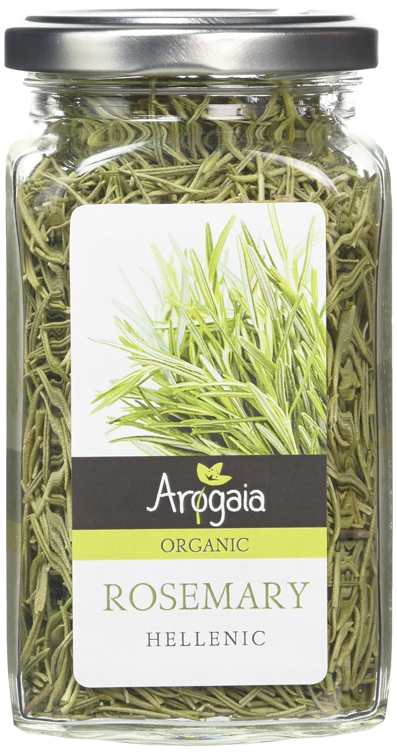 Arogaia Greek Organic Rosemary, Pack of 2 x 50g (Total: 100g)