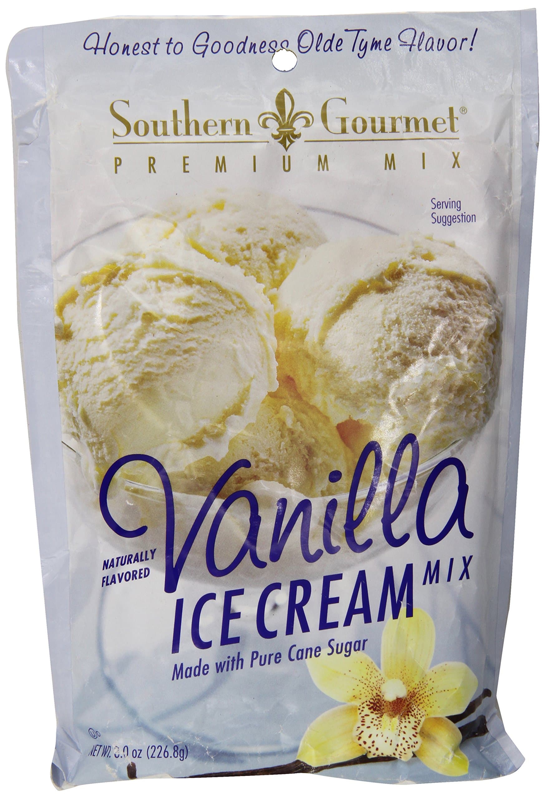 Southern Gourmet Ice Cream Mix, Vanilla, 8 Ounce