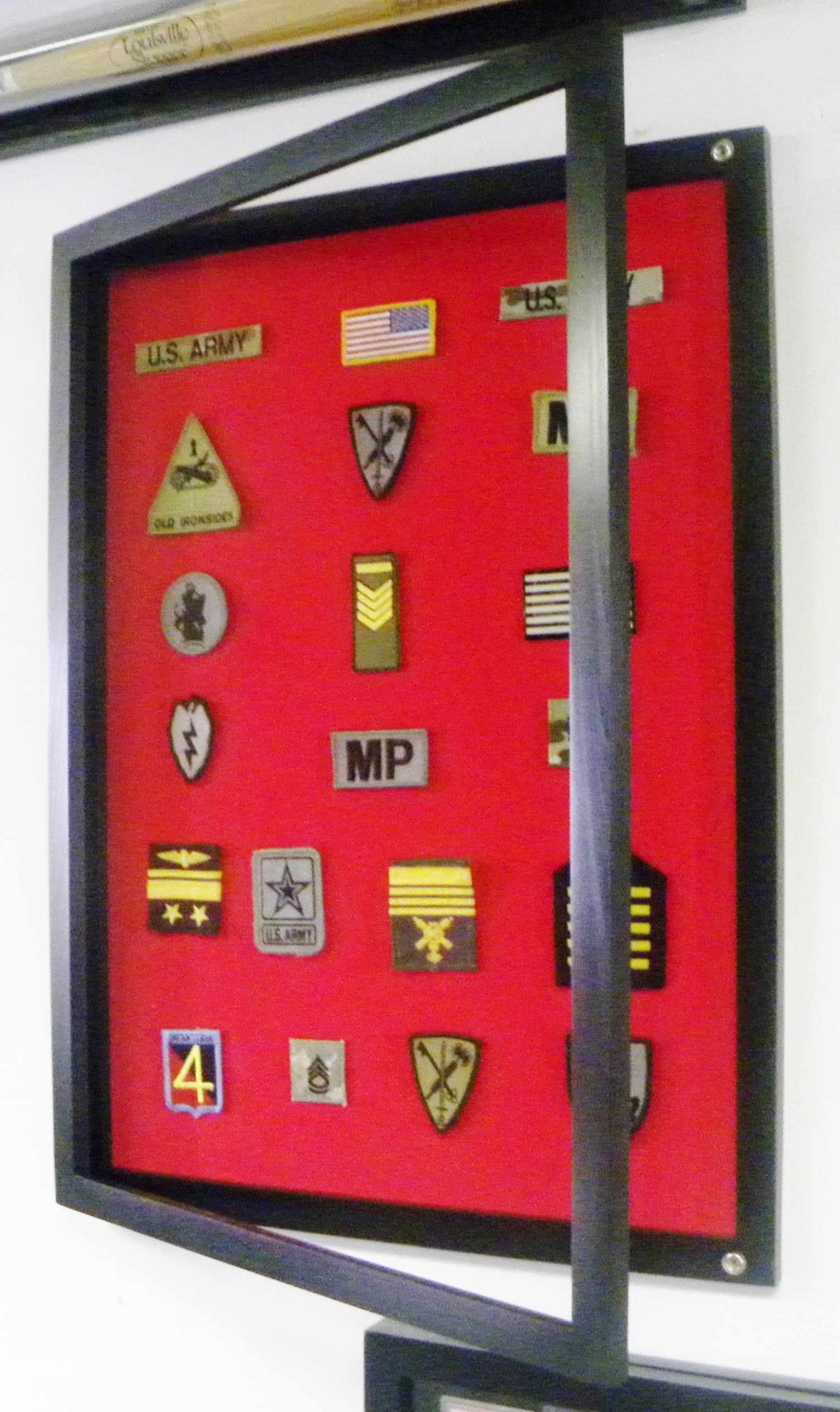 Pennzoni Patches Cabinet Board for Military Boy Scout Harley Davidson Army Patches