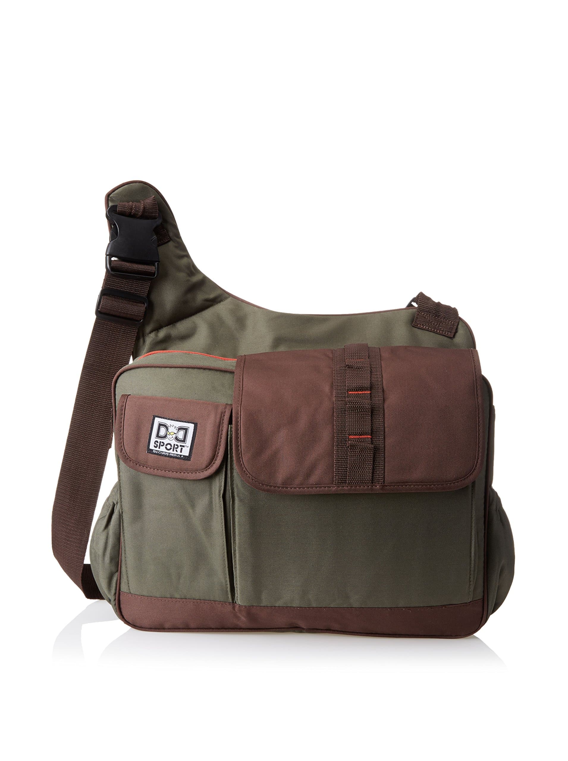 Diaper Dude Sport "His Dudeness" Diaper Bag by Chris Pegula - Olive Messenger with Cross Body Strap