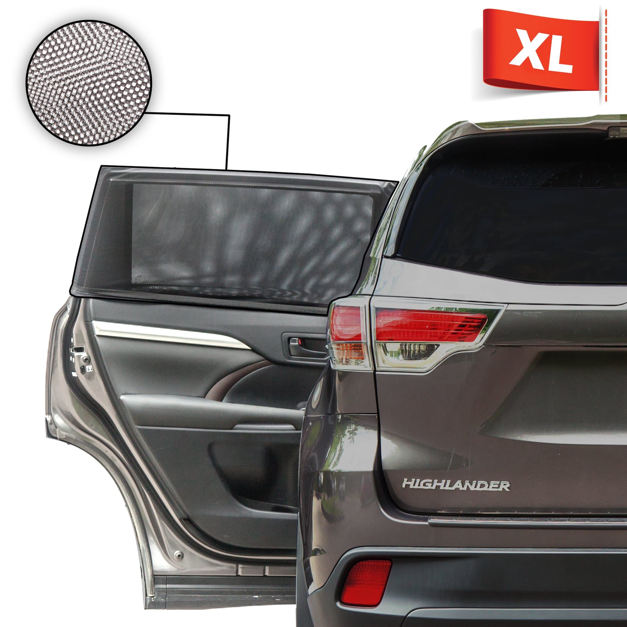 Tour Strong Window Sock Sun Shade, Ideal for SUVs, Trucks - SunShade & Glare Protection for Baby - 2 Pk, XL