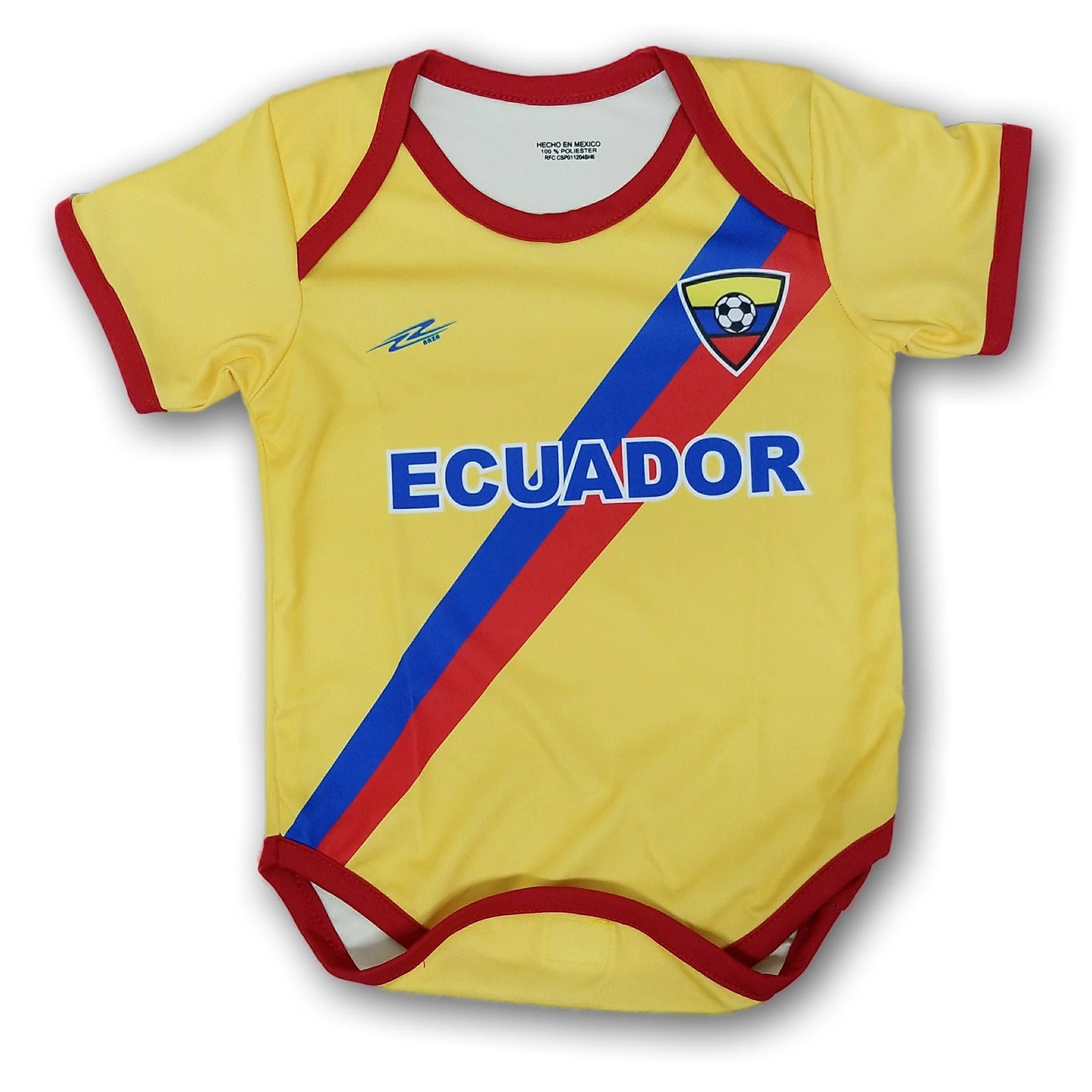 Ecuador Soccer Baby Outfit Onesie mameluco