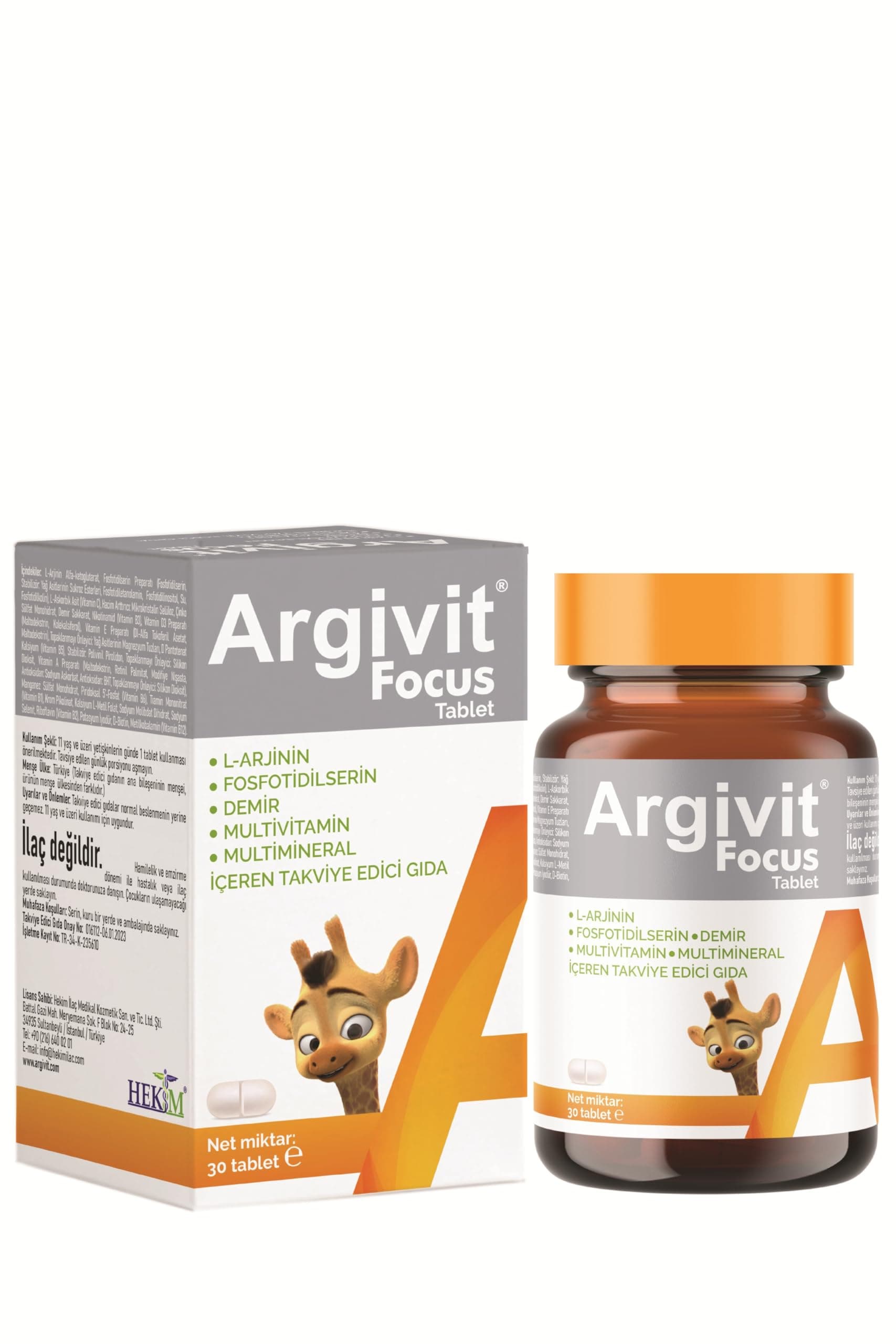 Argivit Focus Food Supplement 30 Tablets, Pack of 2