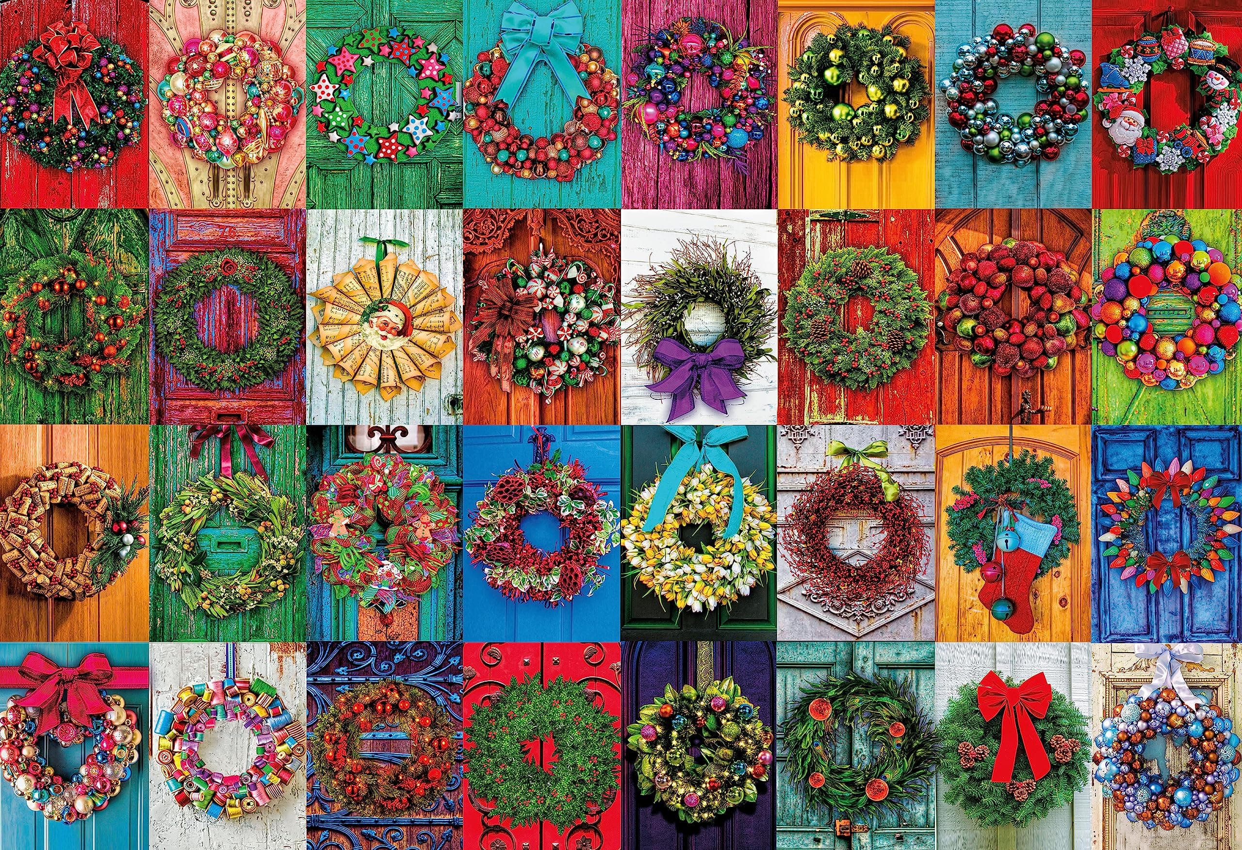 CeacoHoliday Wreaths - 2000 Piece Jigsaw Puzzle